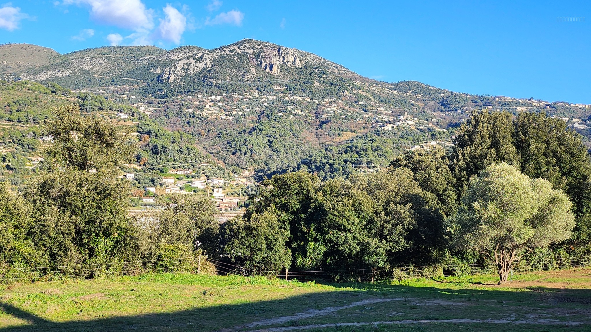 CARROS LES PLANS RESIDENTIEL: JOLI TERRAIN A BATIR DE 800m2 ENVIRON, VUE DEGAGEE SUR LES COLLINES , EXPOSE SUD — photo 3