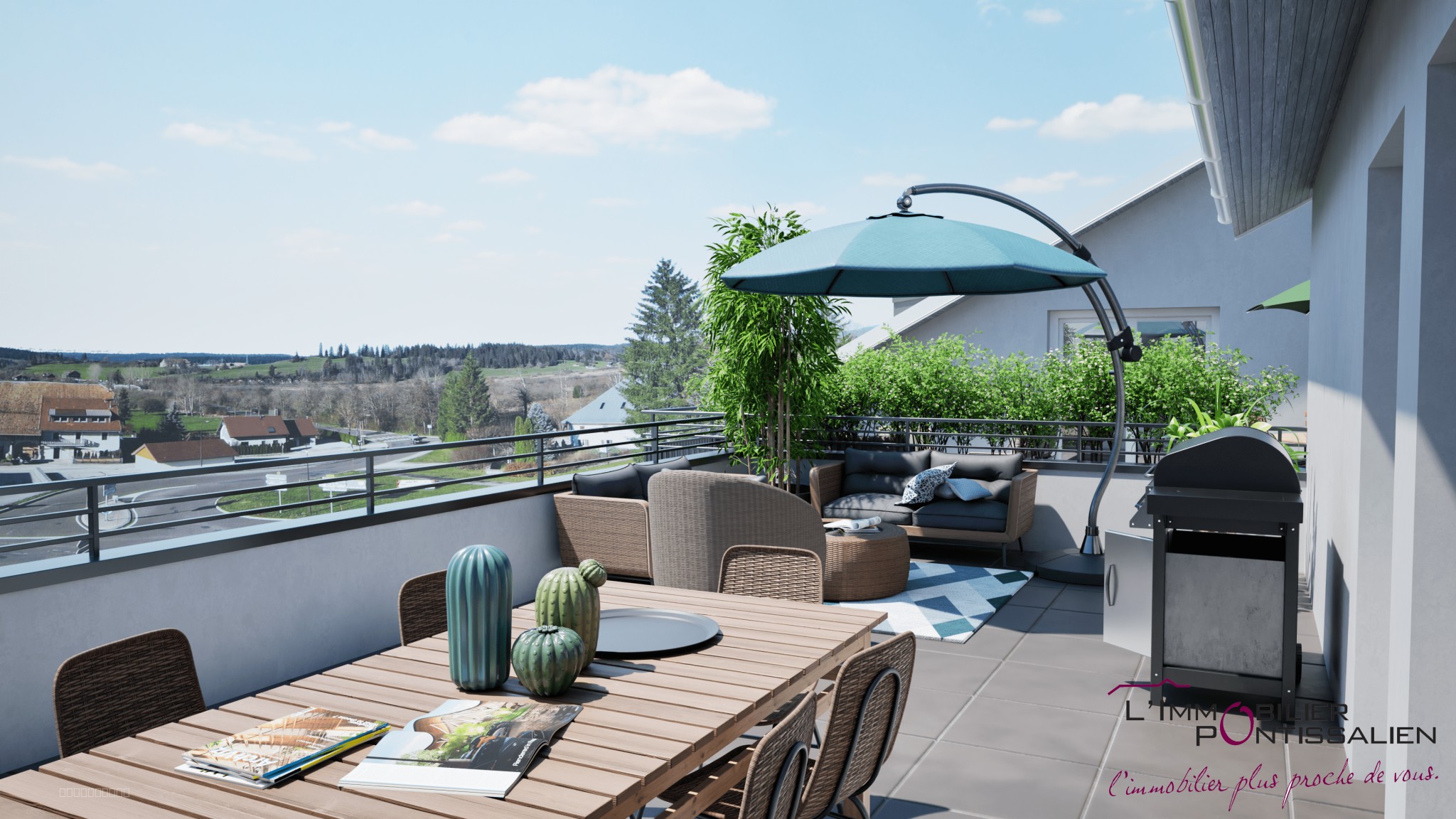 LABERGEMENT SAINTE MARIE- RESIDENCE L'ENTRE DEUX LACS: APPARTEMENT NEUF DE TYPE 3 AVEC TERRASSE — photo 4