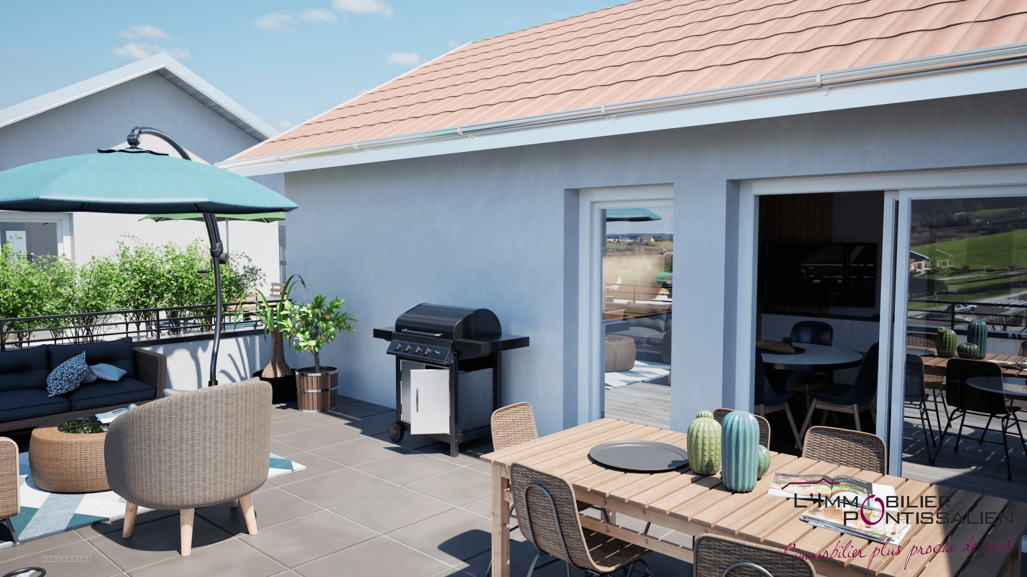 LABERGEMENT SAINTE MARIE- RESIDENCE L'ENTRE DEUX LACS: APPARTEMENT NEUF DE TYPE 3 AVEC TERRASSE — photo 6