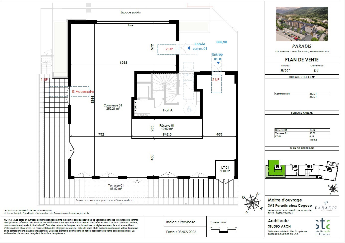 RESIDENCE PARADIS, LOCAL COMMERCIAL DE 276m2 — photo 4