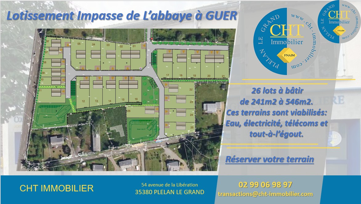 Terrain à vendre à Guer, 489 m² – photo 1 sur 11