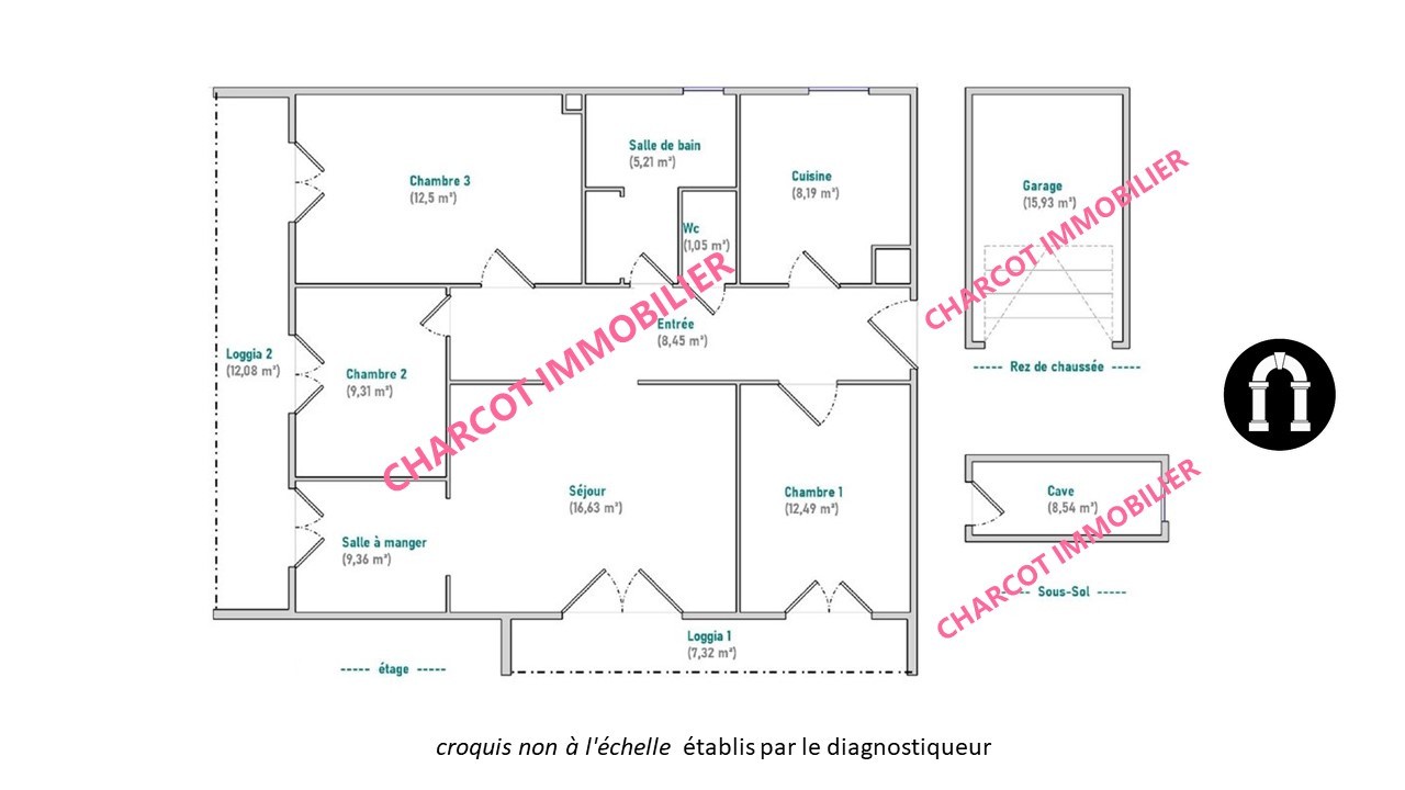 Appartement traversant de type 5  de  83,19 m2   Lyon 5ème — photo 4