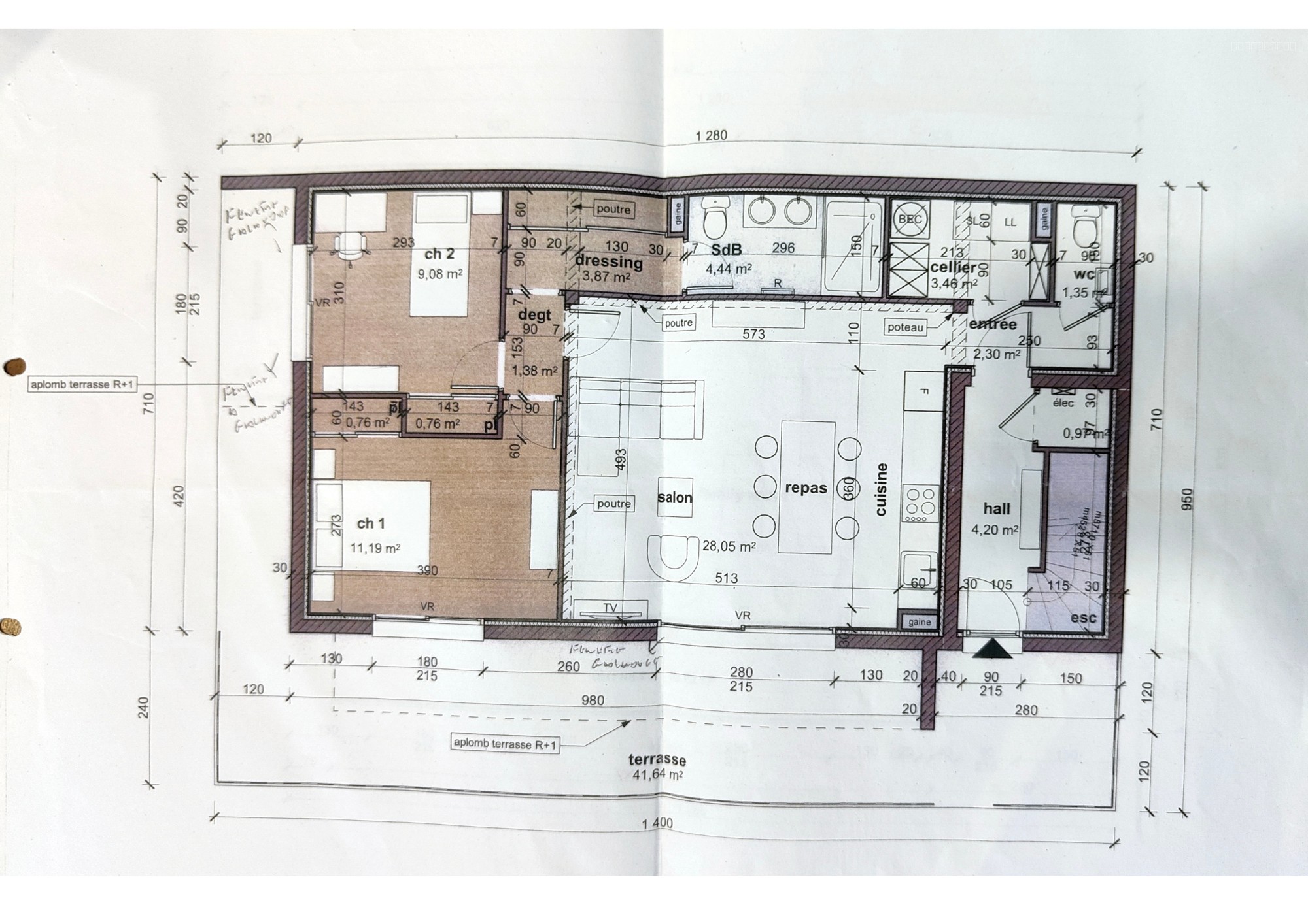 GORBIO, beau terrain à bâtir de 867 m2 avec permis pour maison de 148m2, piscine et garage — photo 3