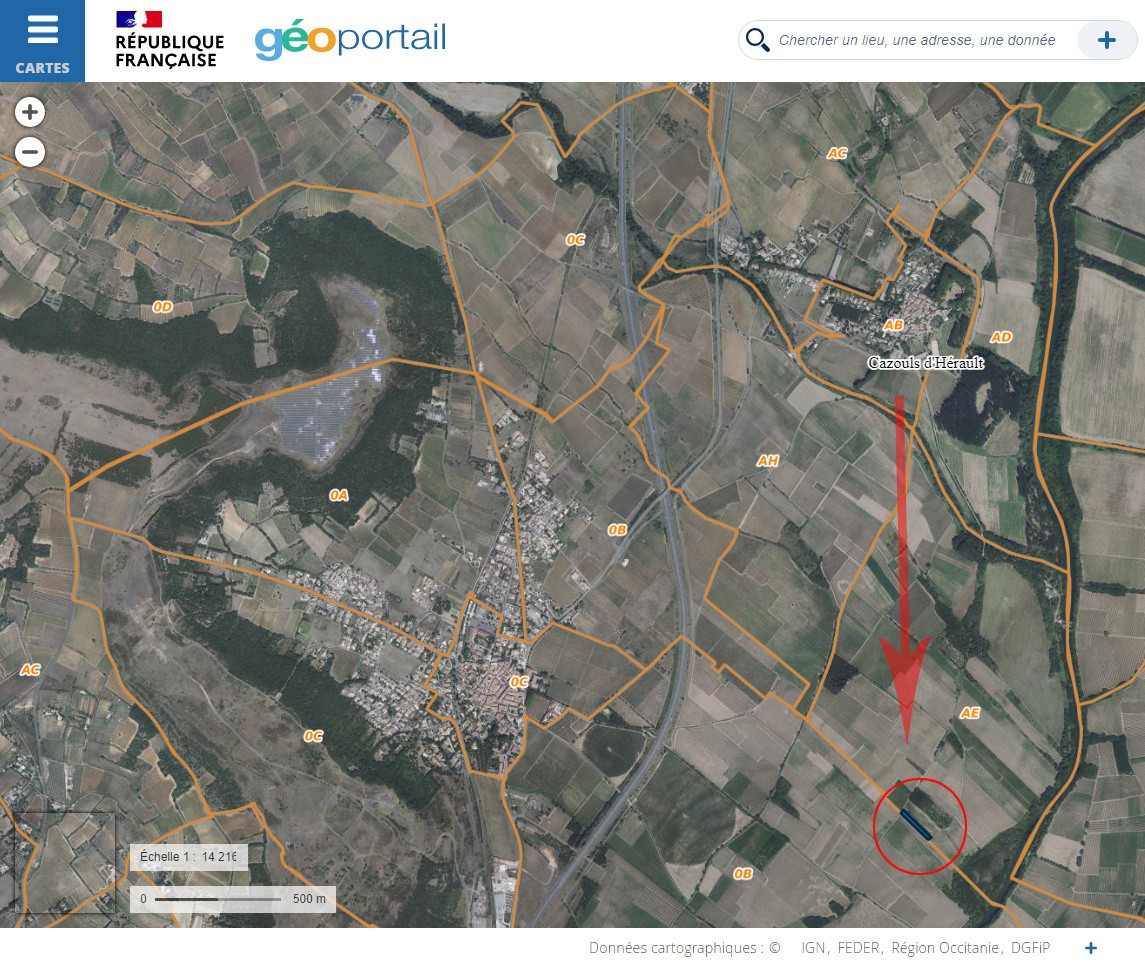 Bien immobilier à vendre à Cazouls d herault, 2 490 m² – photo 1 sur 3