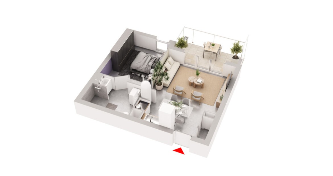 Le Bahia Le Barcarès quartier village T2 terrasse et parking ! — photo 10