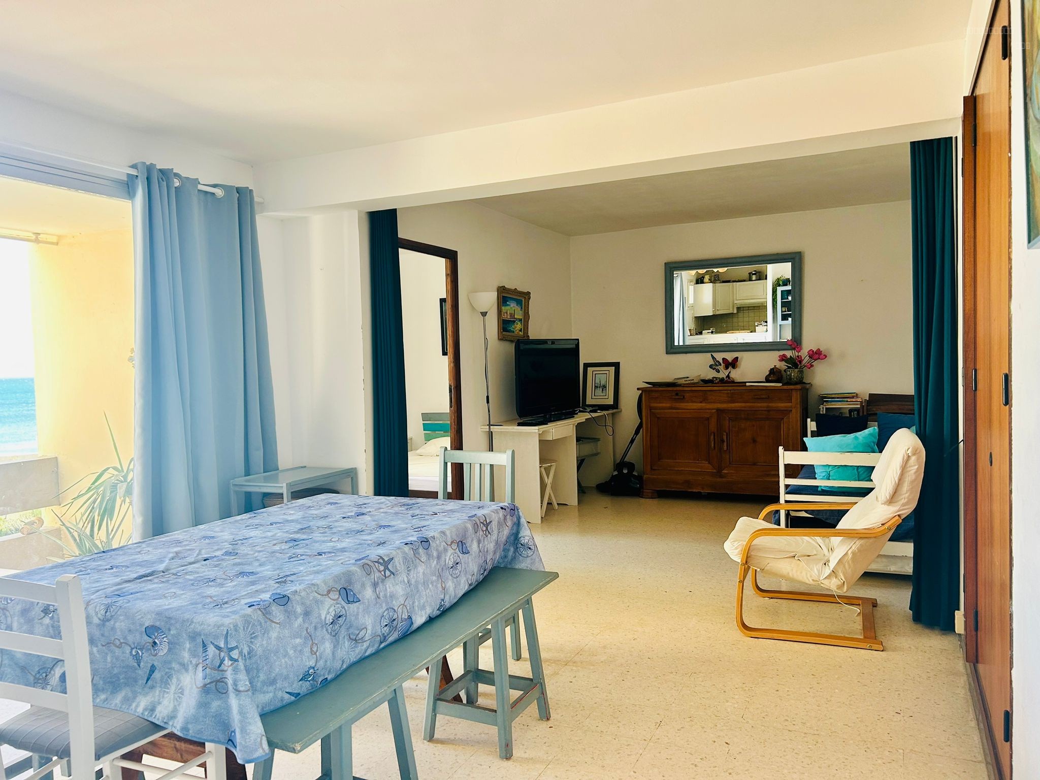 Le Barcarès Port Plaisance Beau T3 de 69m2 habitables VUE MER terrasse, cave et parking privé ! — photo 9