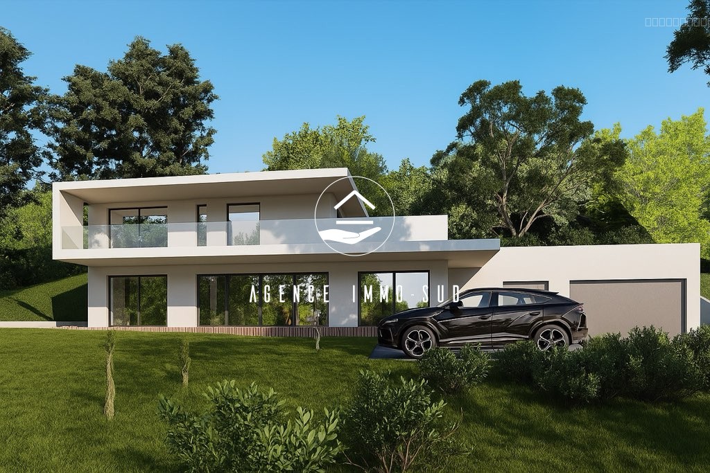 Terrain 1758 m2 avec permis accordé pour maison de 130m2 avec piscine — photo 1