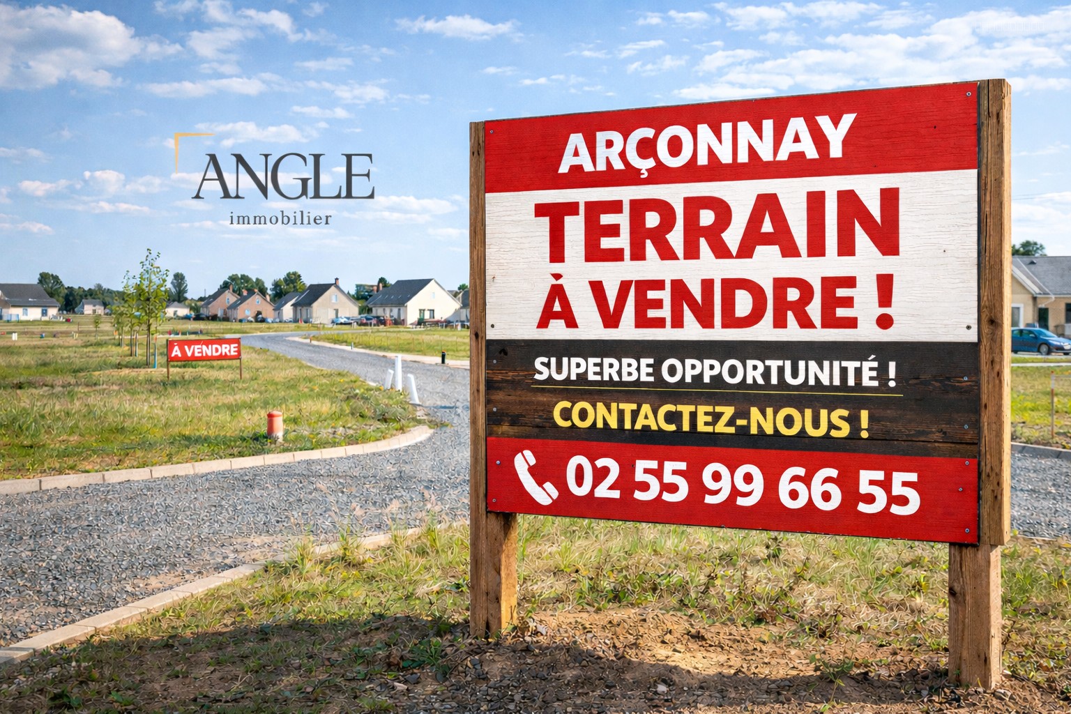 Terrain viabilisé et constructible de 701 m2   Arçonnay (Lotissement)