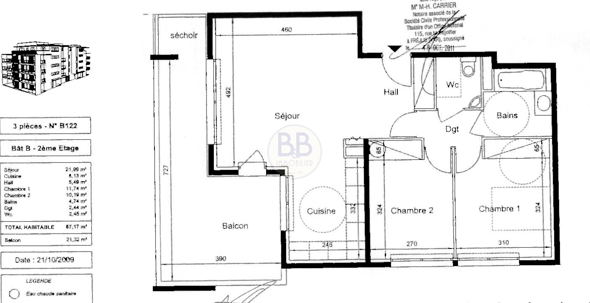 A VENDRE FREJUS LIMITE ST RAPHAEL 3 PIECES TERRASSE 22 M2 GARAGE — photo 8