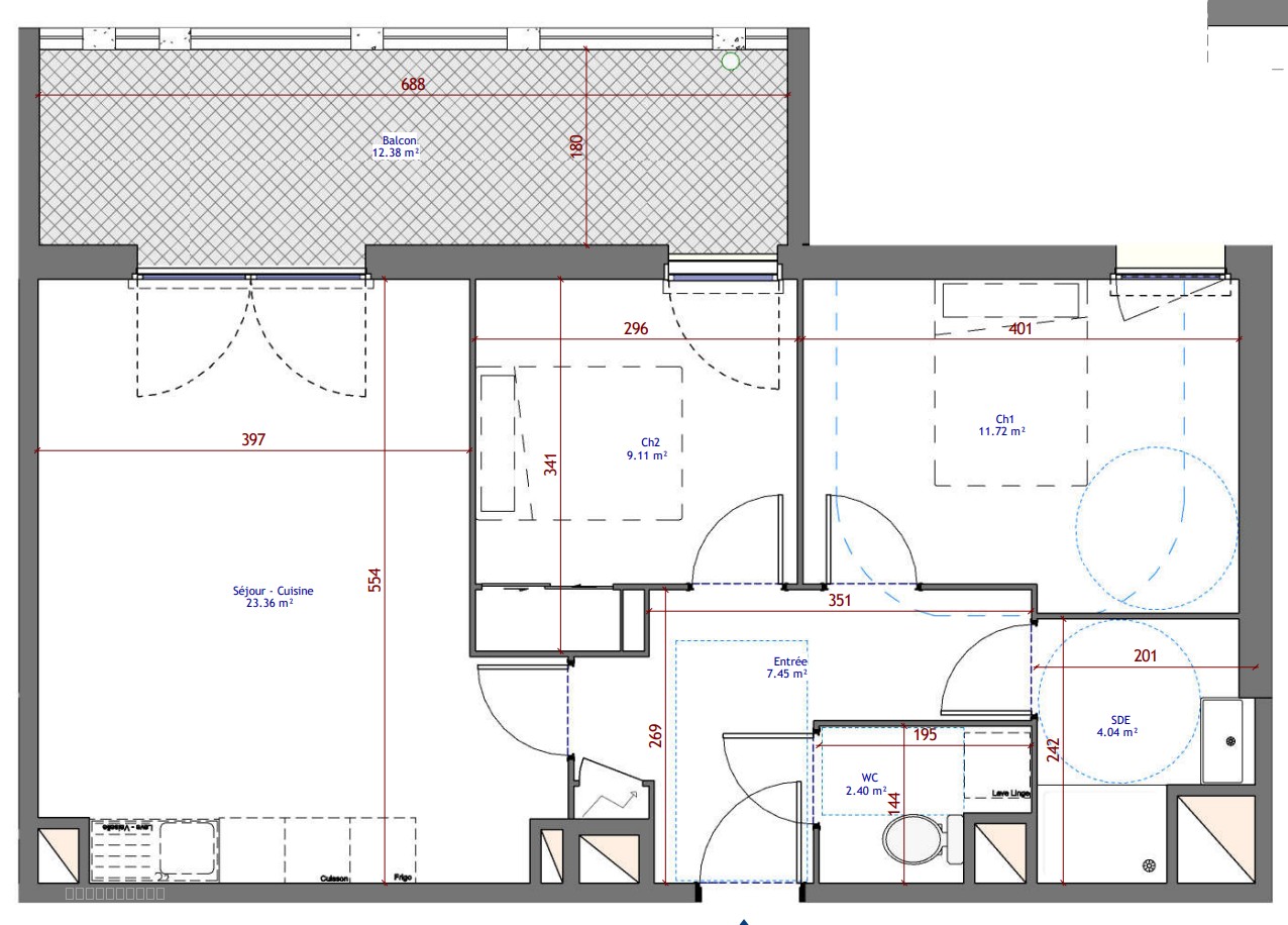 Appartement à vendre à Montpellier, 23,36 m², 3 pièces – photo 2 sur 3