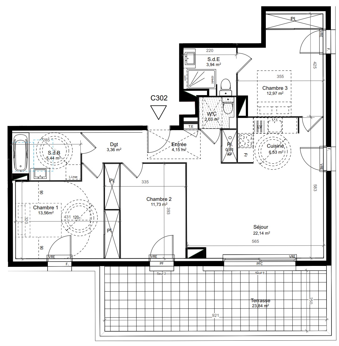 Appartement à vendre à Le cres, 86,66 m², 4 pièces – photo 2 sur 5