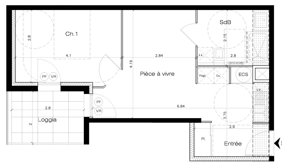 Appartement à vendre à Maurin, 22,86 m², 2 pièces – photo 2 sur 4