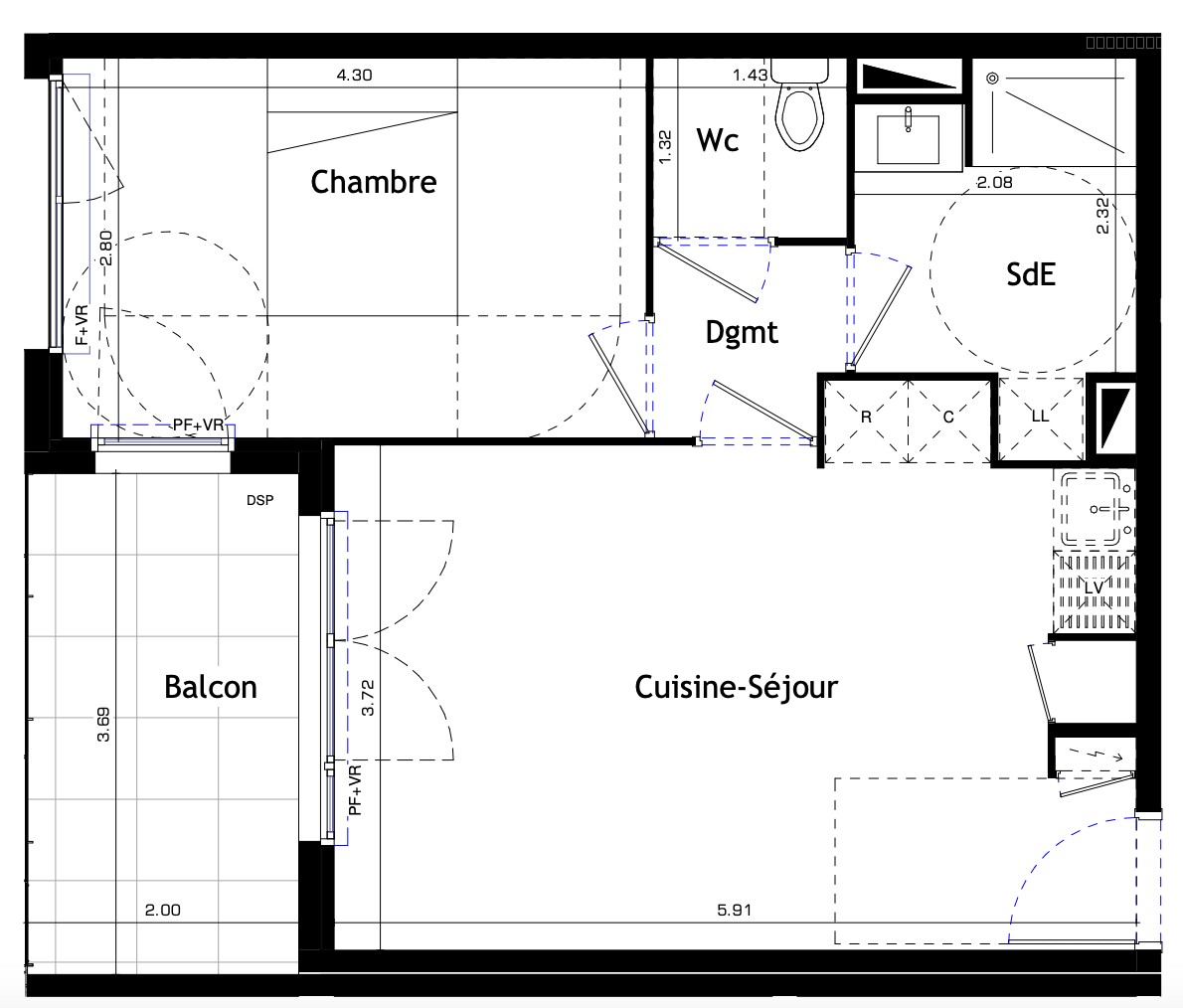 Appartement à vendre à Montpellier, 22,09 m², 2 pièces – photo 1 sur 3