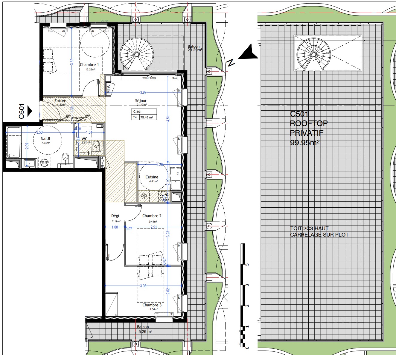 Appartement à vendre à Montpellier, 75,48 m², 4 pièces – photo 2 sur 4