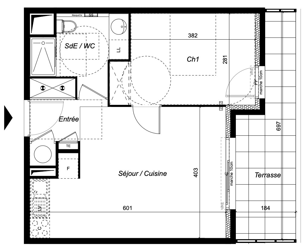 Appartement à vendre à St aunes, 21,36 m², 2 pièces – photo 3 sur 5