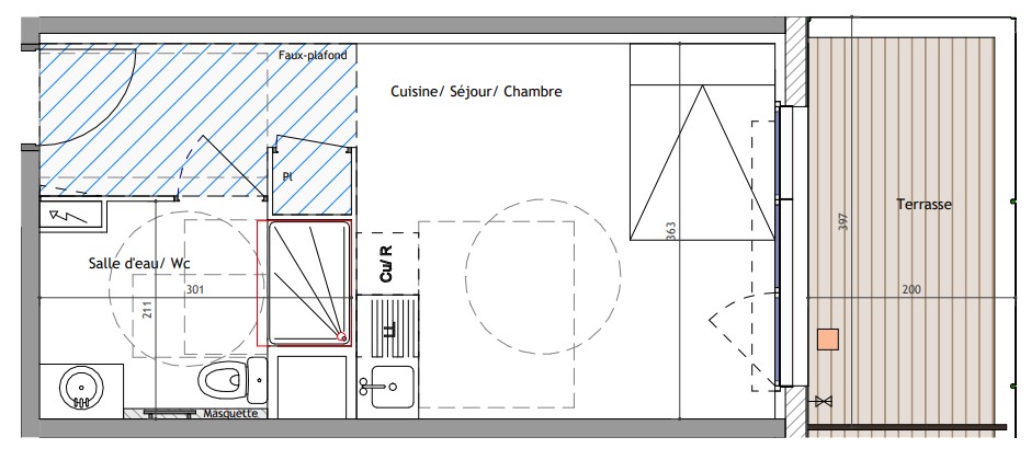 Appartement à vendre à Montpellier, 19,3 m², 1 pièce – photo 1 sur 2