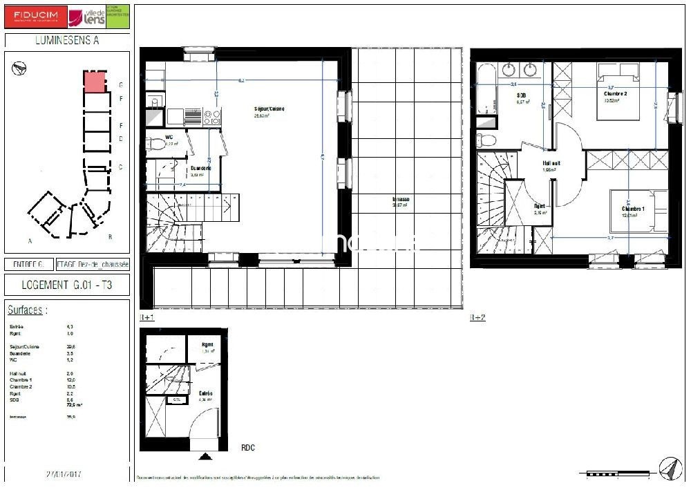 Appartement à louer à Lens, 72,9 m², 3 pièces – photo 2 sur 11