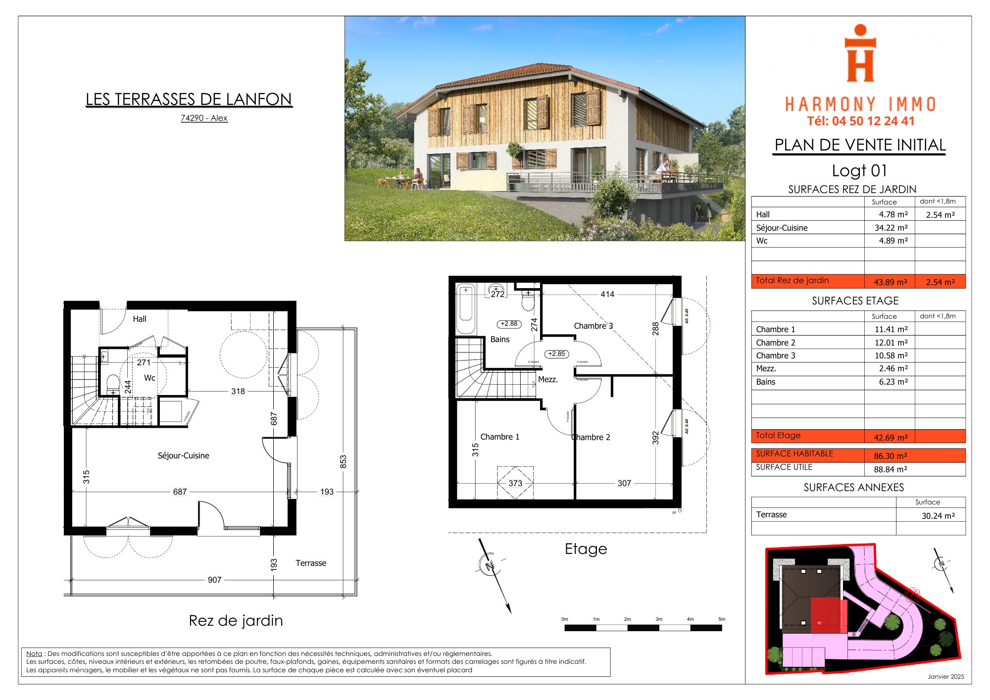 Appartement à vendre à Alex, 88,84 m², 4 pièces – photo 2 sur 2