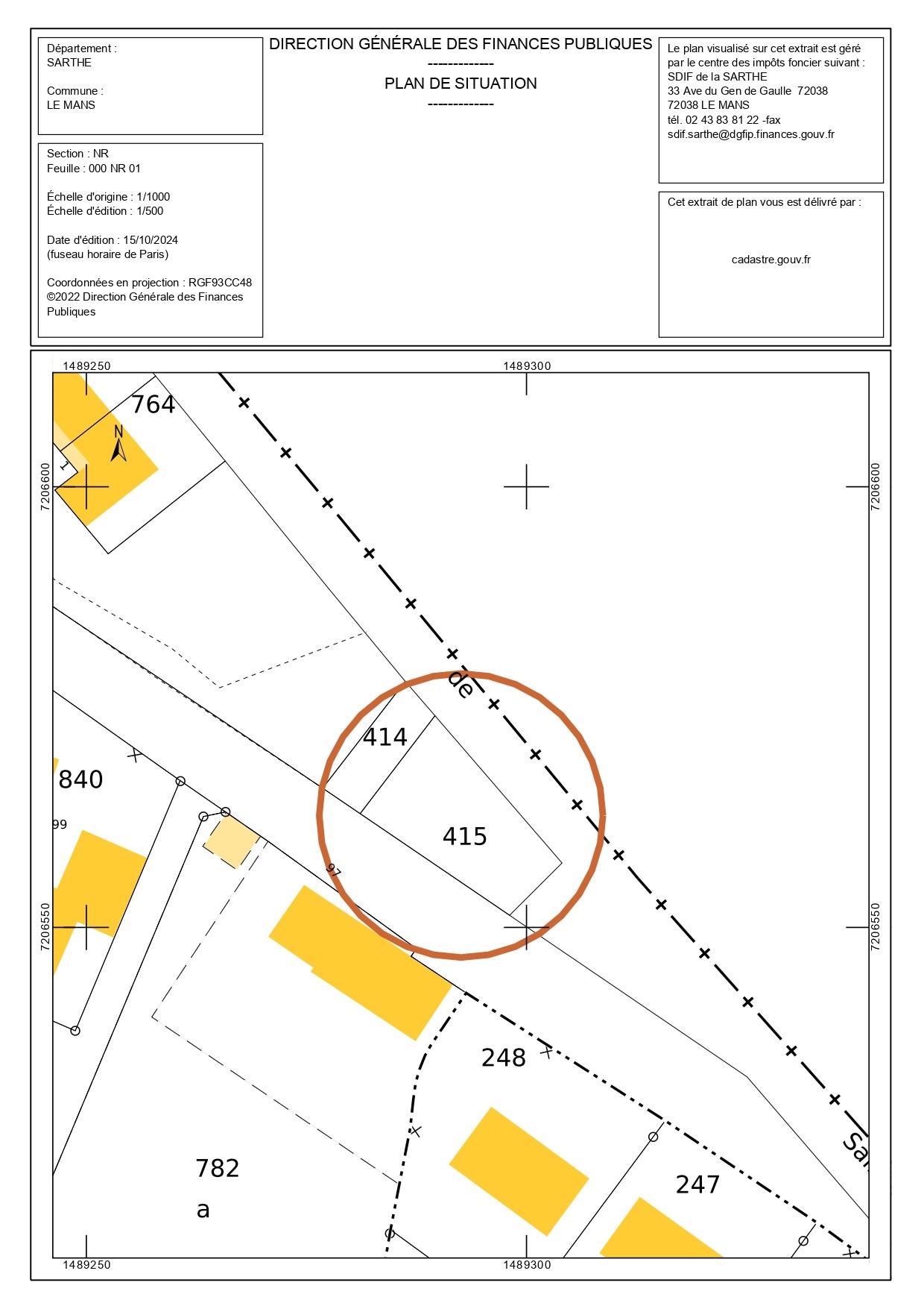Terrain à vendre à Le mans, 261 m² – photo 2 sur 2