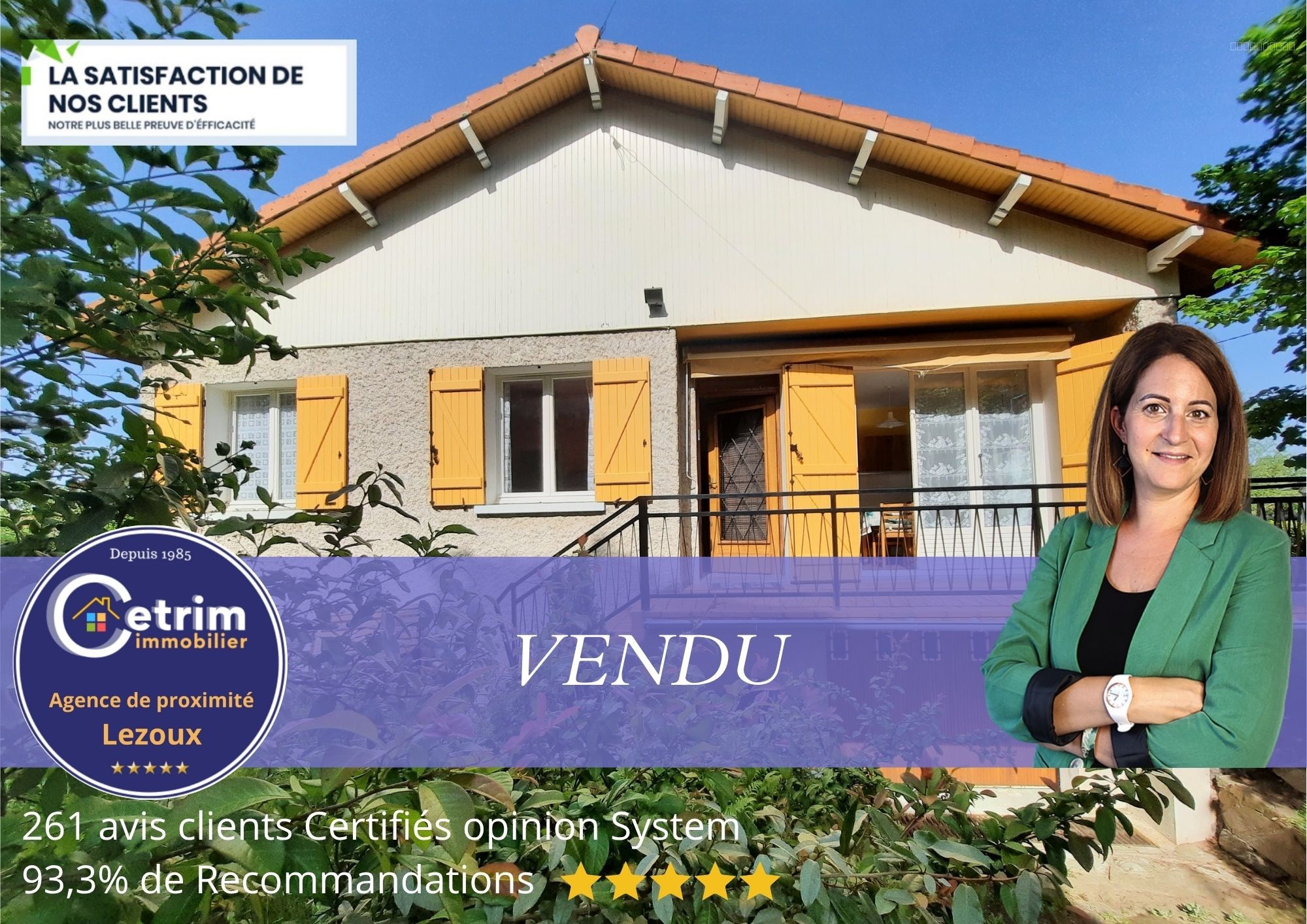 Maison à vendre à Lezoux, 79,5 m², 3 pièces – photo 1 sur 12