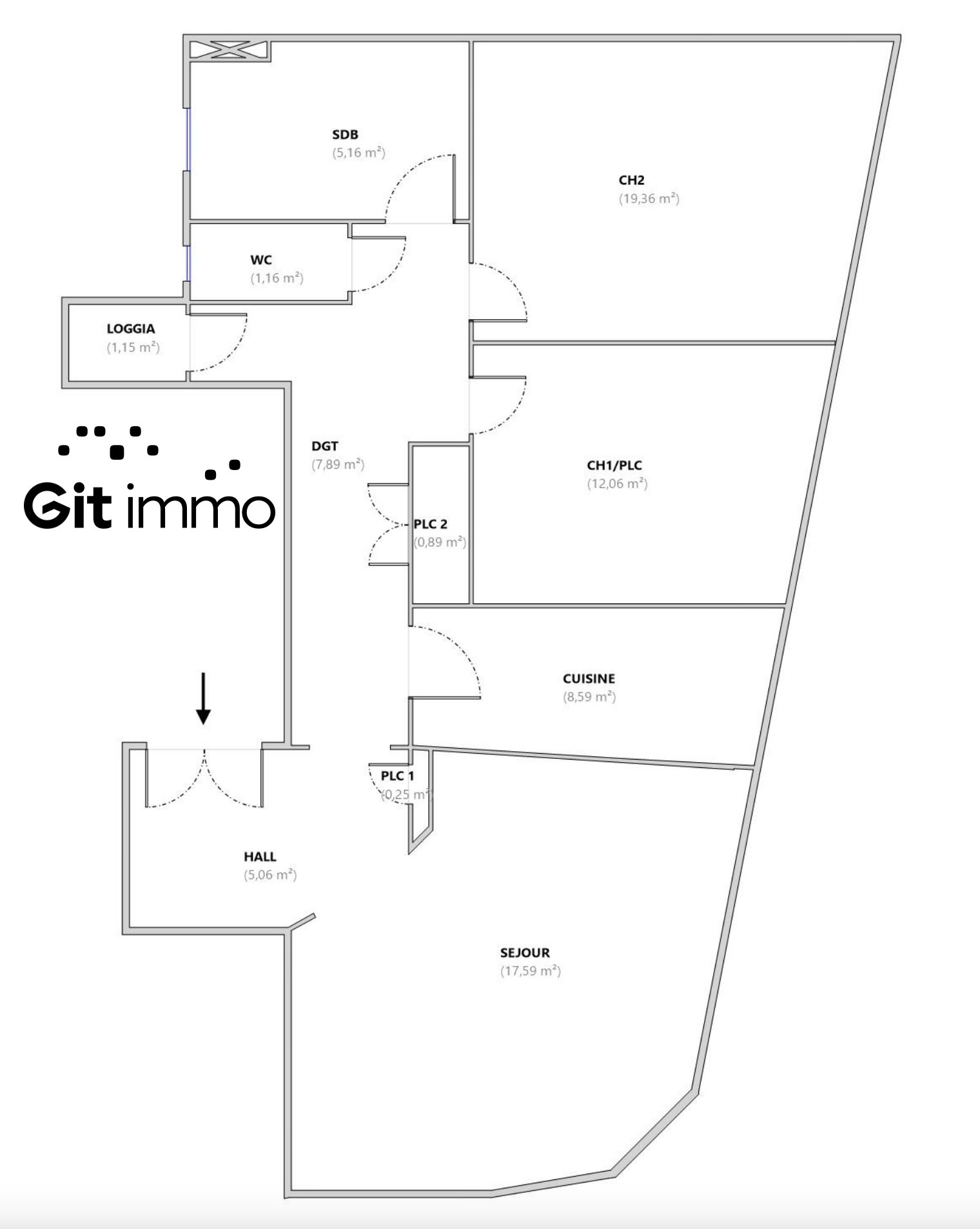 Grand appartement T3 — photo 10