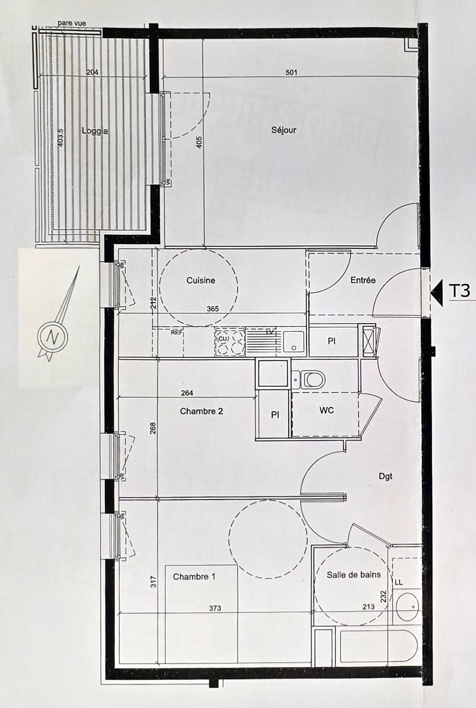 APPARTEMENT T de 66 m2 + TERRASSE ET GARAGE — photo 10