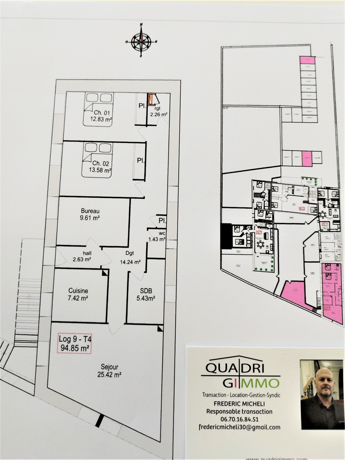 JONQUIERES ST VINCENT - TYPE 4 DE 94.85M2 A RENOVER  - JARDIN, PARKING  LOT 9