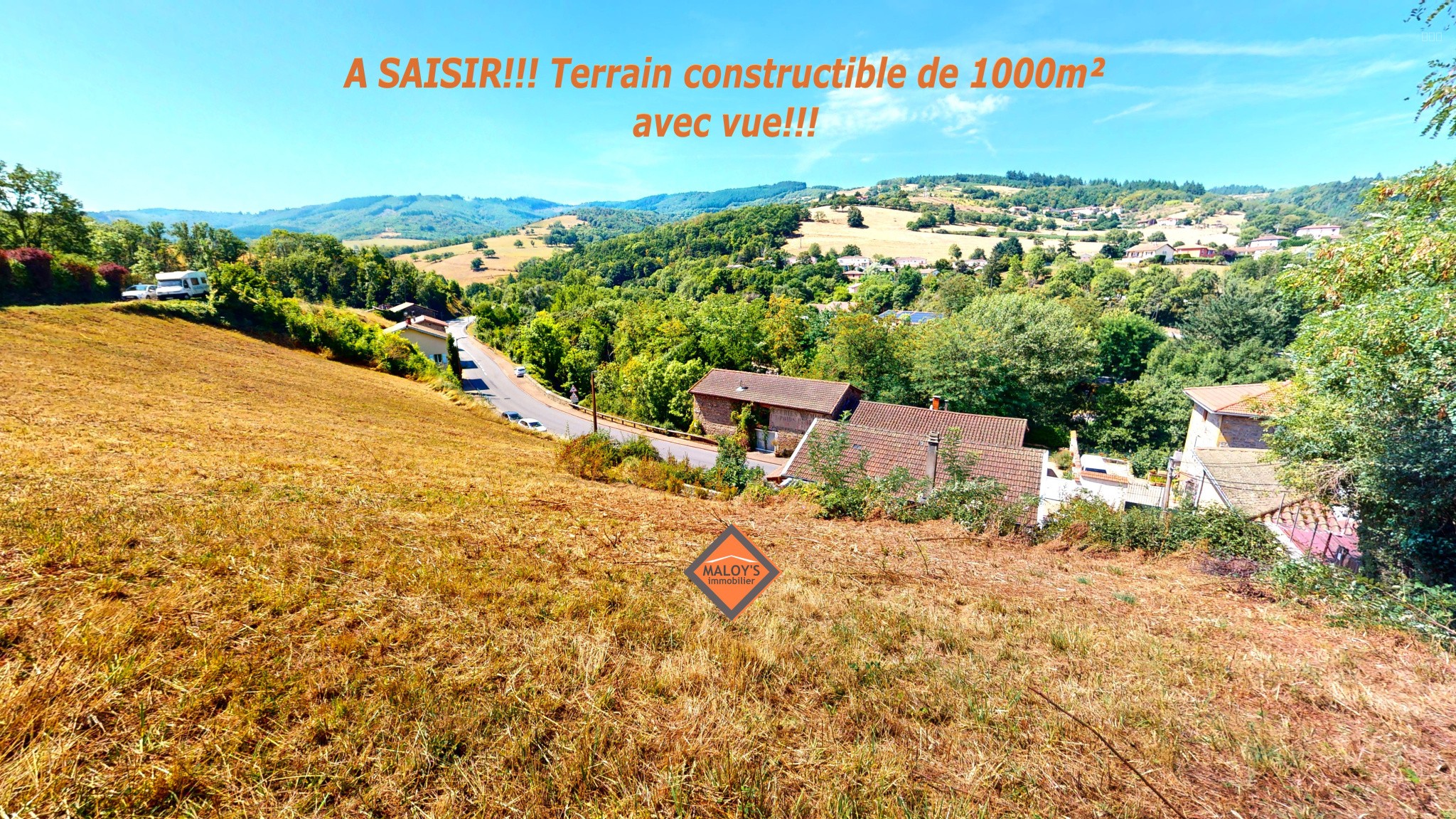 Belle opportunité! Terrain constructible de 1000m2 avec vue — photo 1
