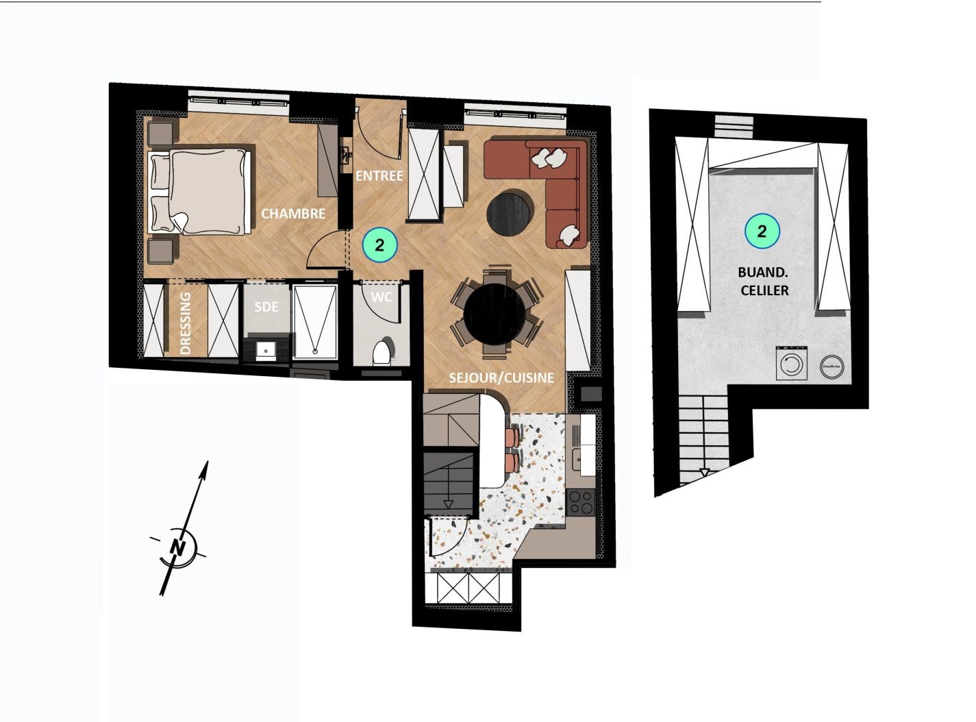 Appartement à vendre à Ennery, 26 m², 2 pièces – photo 3 sur 4