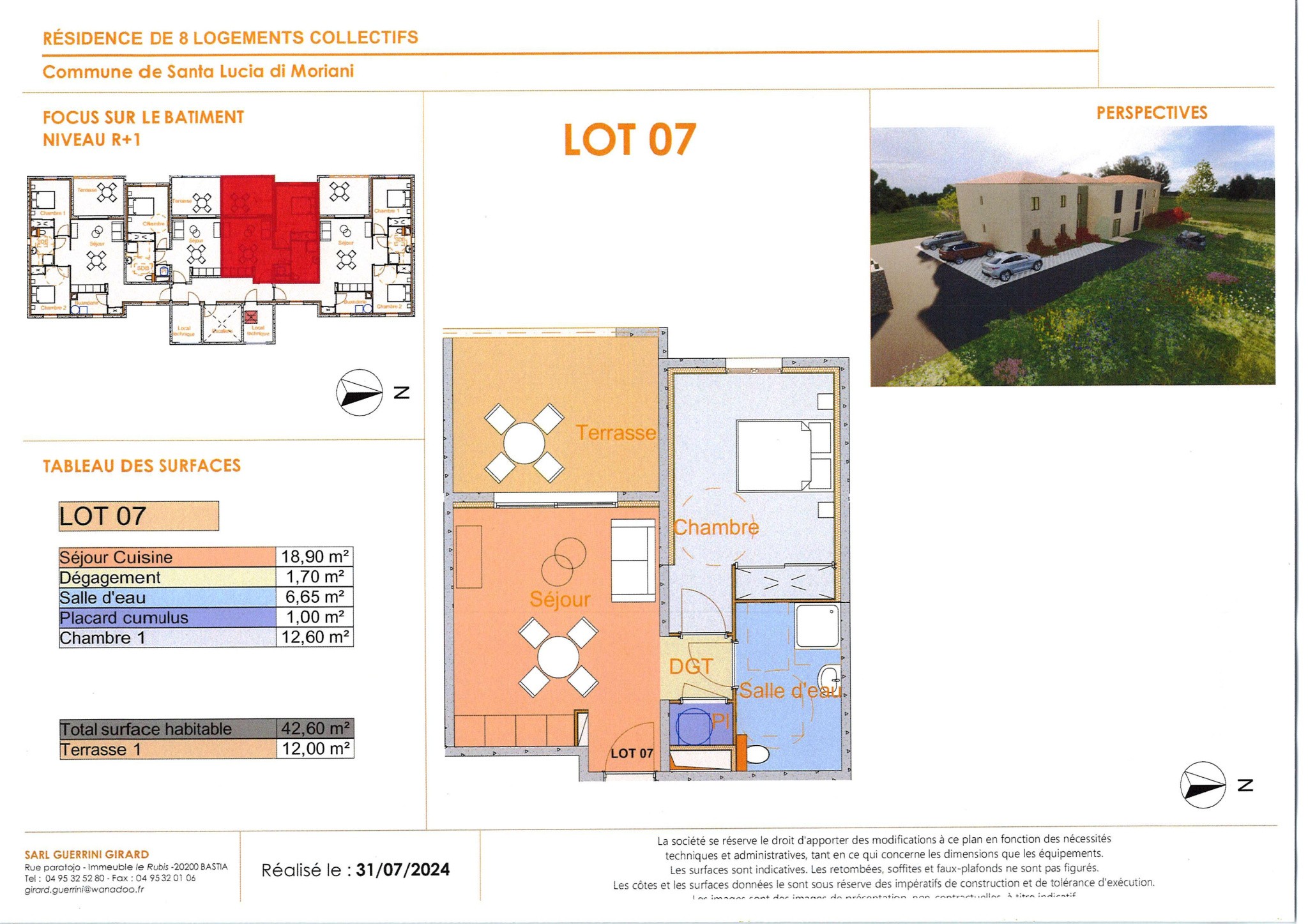 Appartement à vendre à Santa lucia di moriani, 42,6 m², 2 pièces – photo 2 sur 4