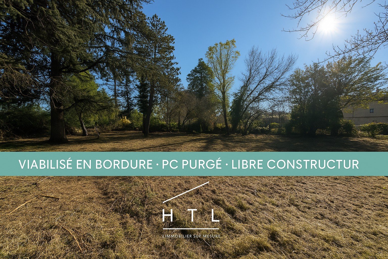 Terrain 900 m2 avec PC purgé, libre constructeur à Charbonnières — photo 1