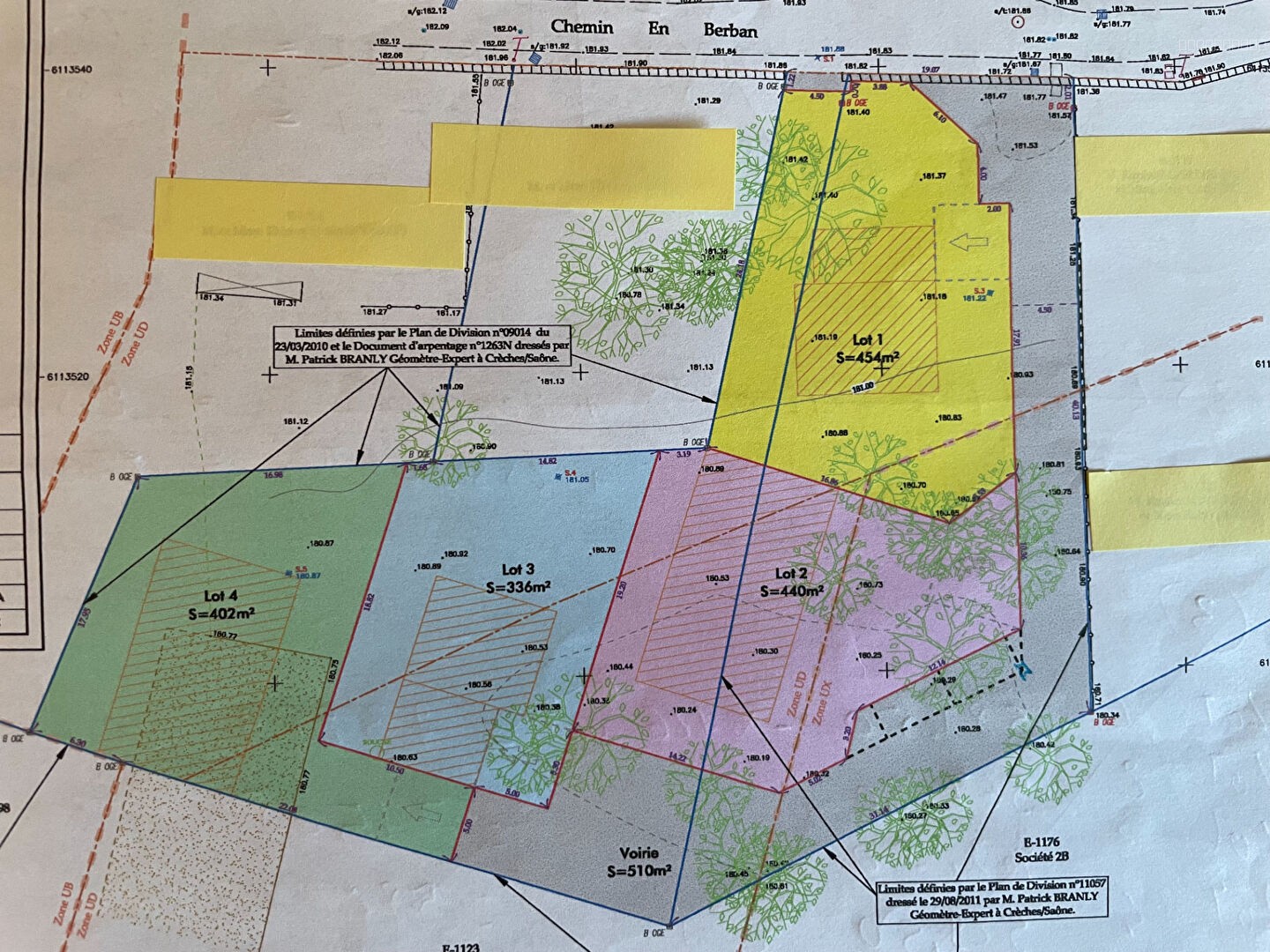Terrain à vendre à La chapelle de guinchay, 336 m² – photo 3 sur 3