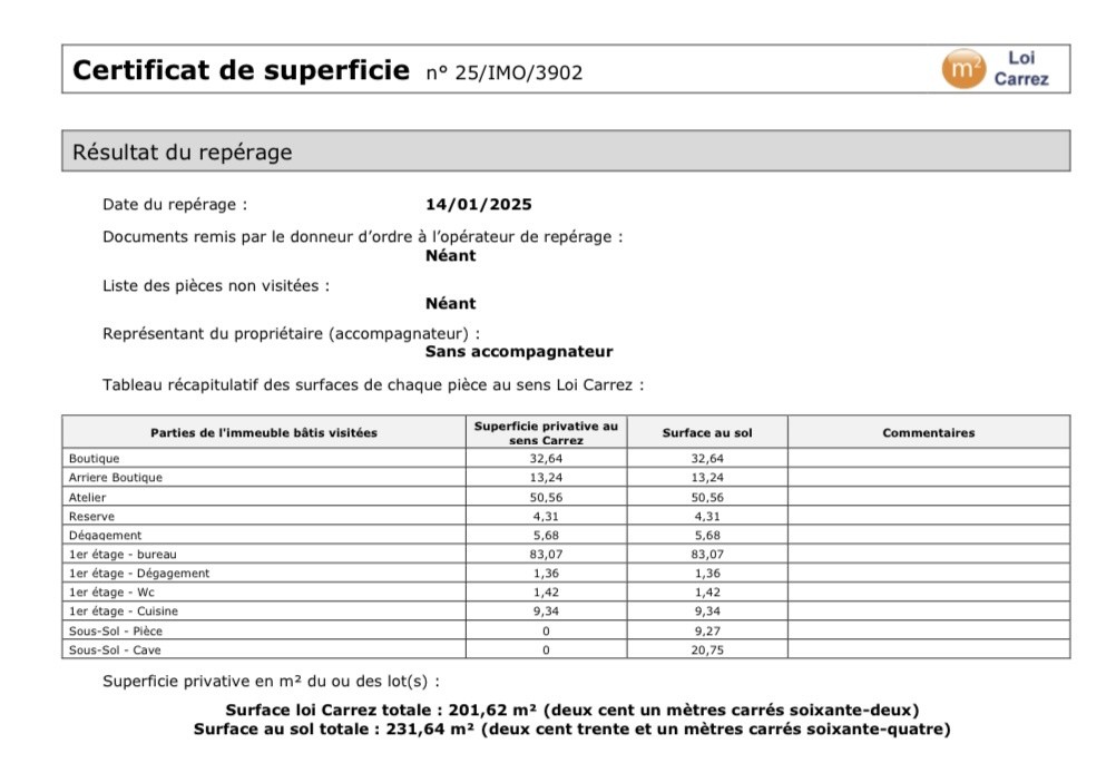 75010 PARIS - PORTE DE SAINT DENIS - MURS DE BOUTIQUE — photo 3