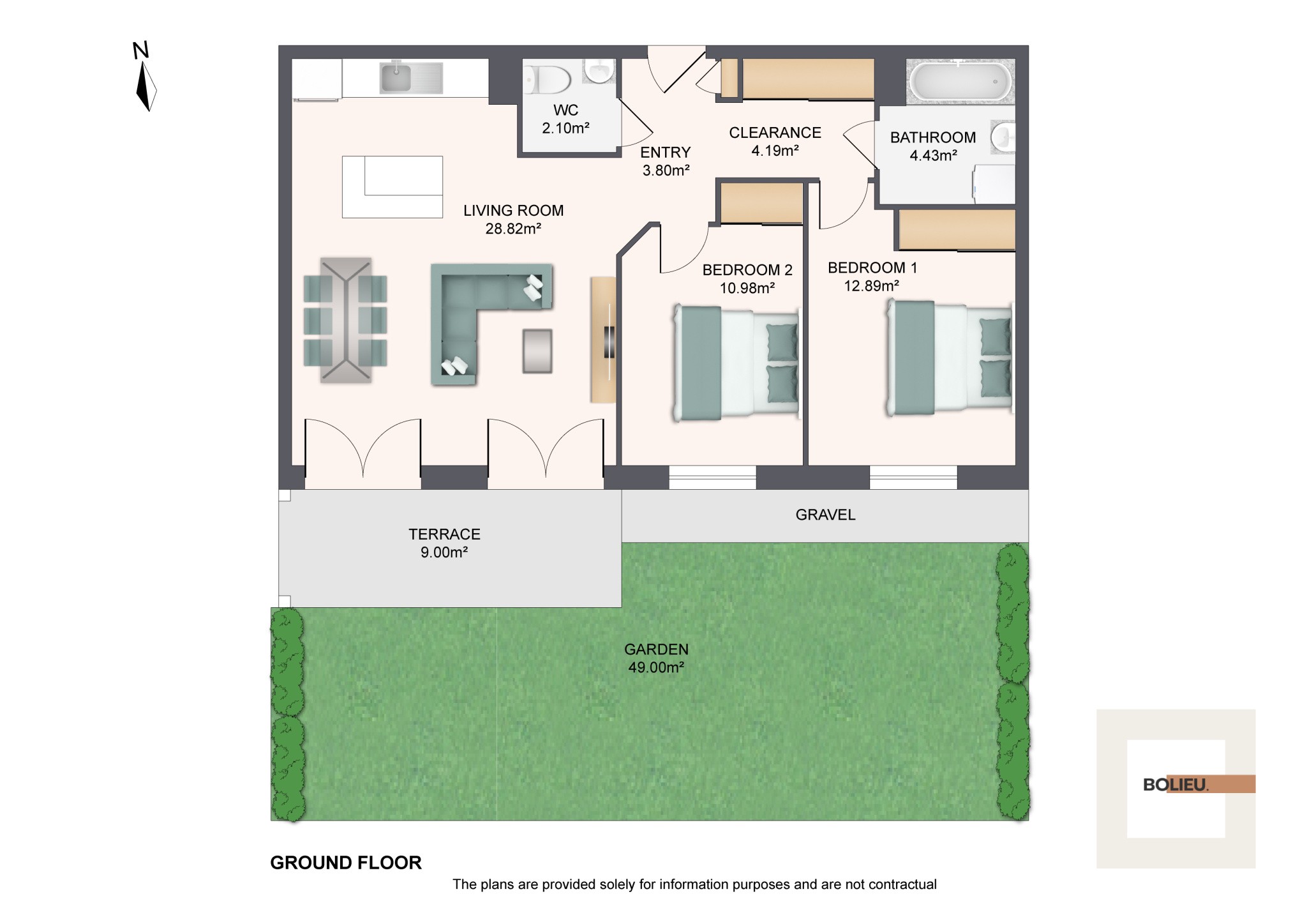 Appartement à vendre à Beaumont, 68 m², 3 pièces – photo 2 sur 12