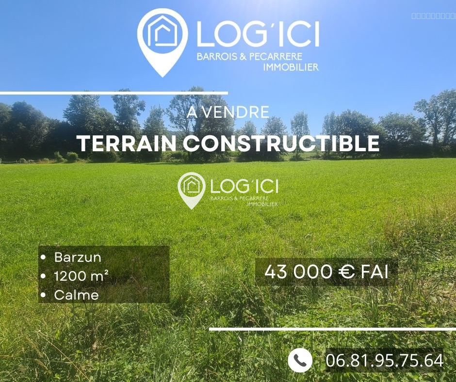 Terrain à vendre à Barzun, 1 200 m² – photo 1 sur 5