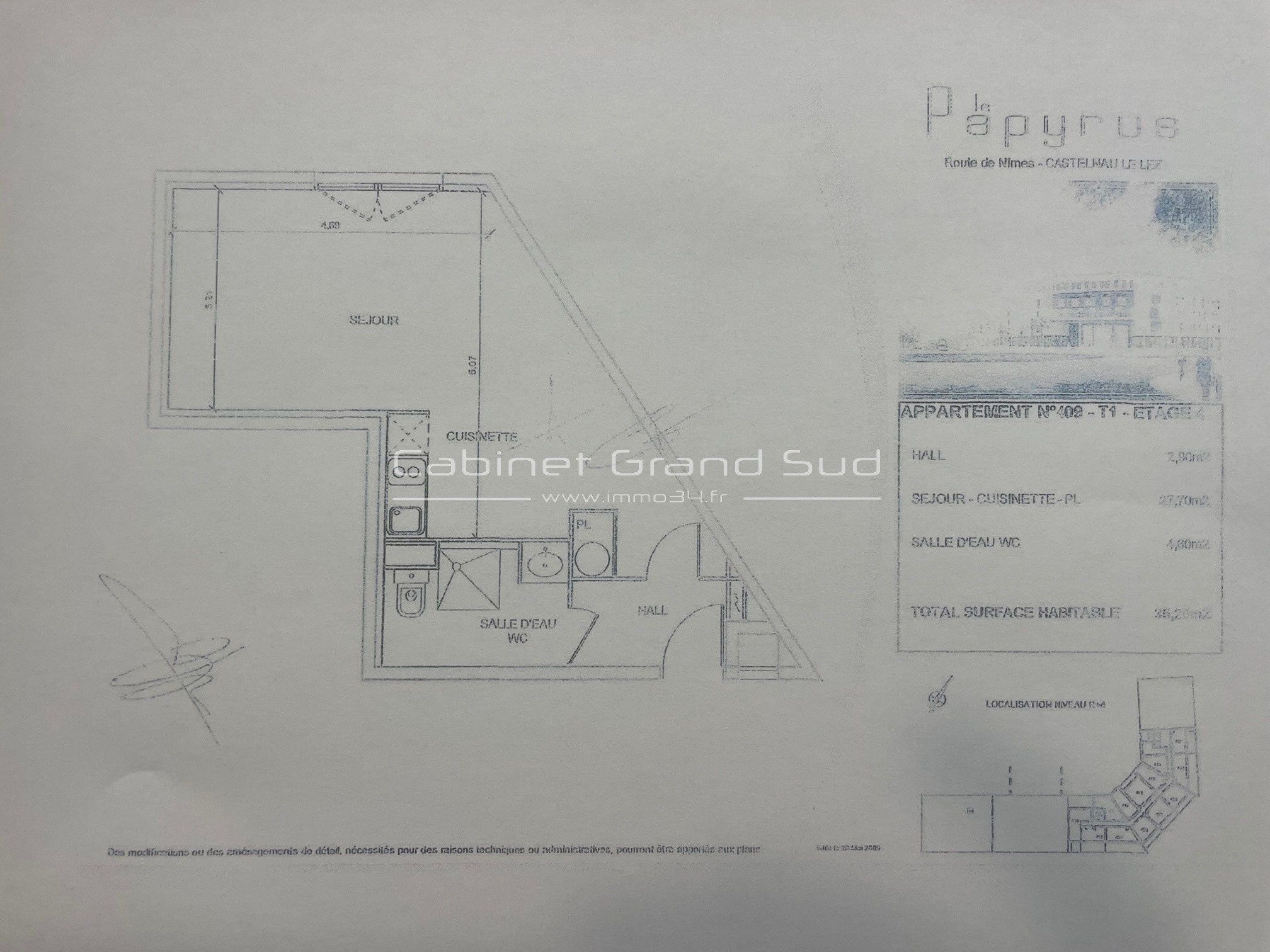 Studio à vendre à Castelnau le lez, 35,2 m², 1 pièce – photo 2 sur 4