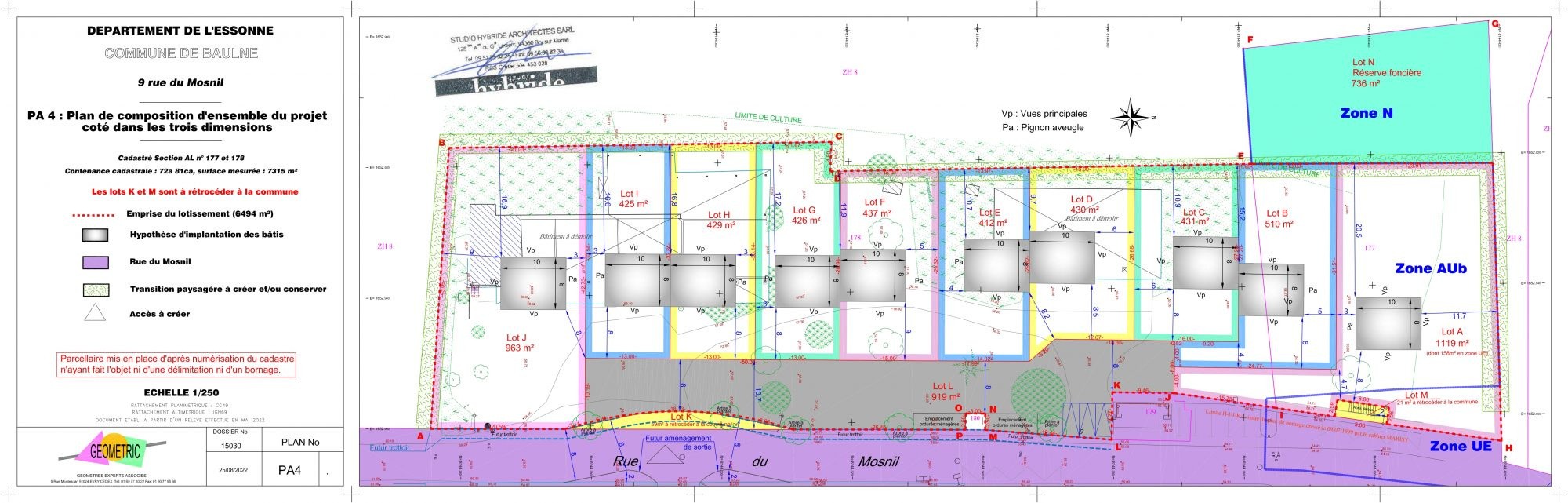 Terrain à vendre à Baulne, 962 m² – photo 2 sur 2