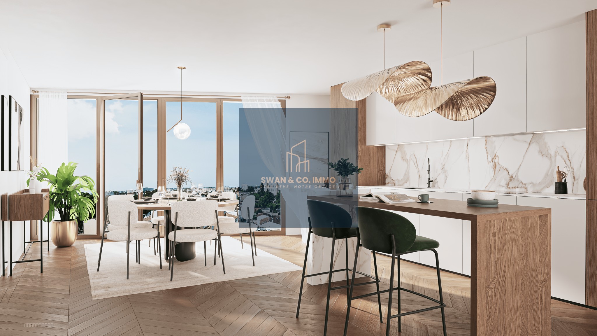 Appartement à vendre à Bordeaux-Caudéran, 119,81 m², 5 pièces – photo 2 sur 7