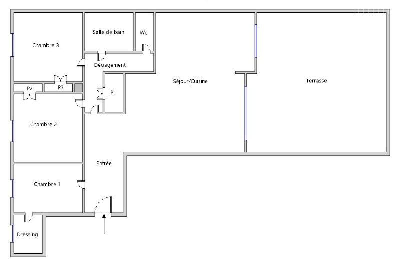 Appartement 4PIECES de 88,42 m2 + 47 M2 EXTERIEUR + CAVE - 9ème arrondissement CABOT PANOUSE — photo 3