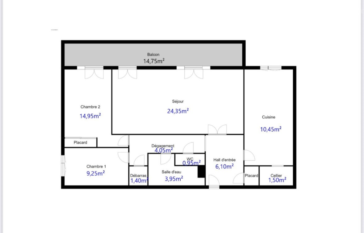 SOUS OFFRE4 PIECES 76,95m2LC + TERASSE 15m2 Saint Anne 13008 MARSEILLE- À 10 minutes des plages — photo 9