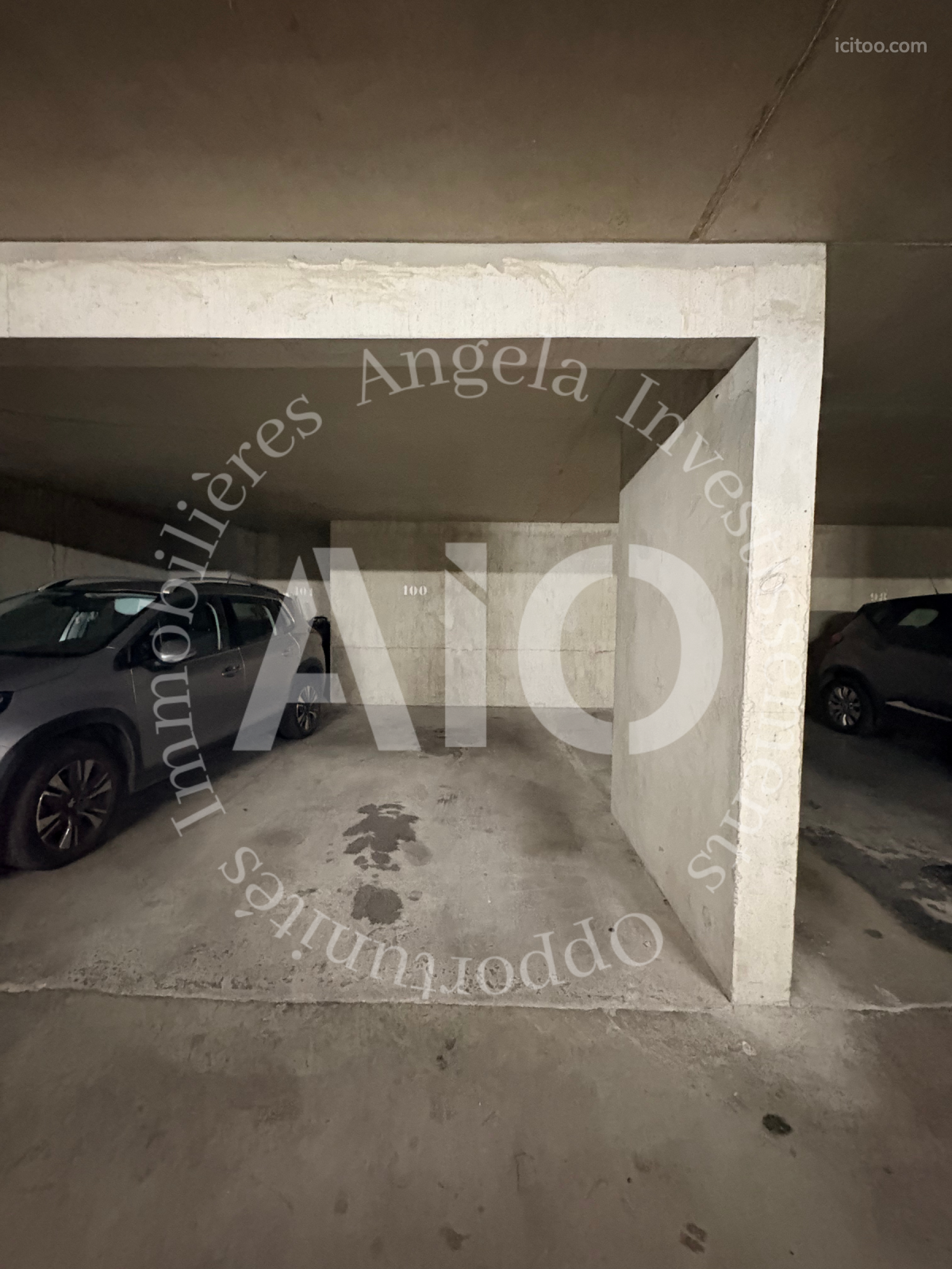 Appartement à vendre à Villeurbanne : place de parking couverte avec une voiture grise