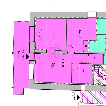 Appartement à vendre à Pouilley les vignes, 52 m², 3 pièces – photo 3 sur 3