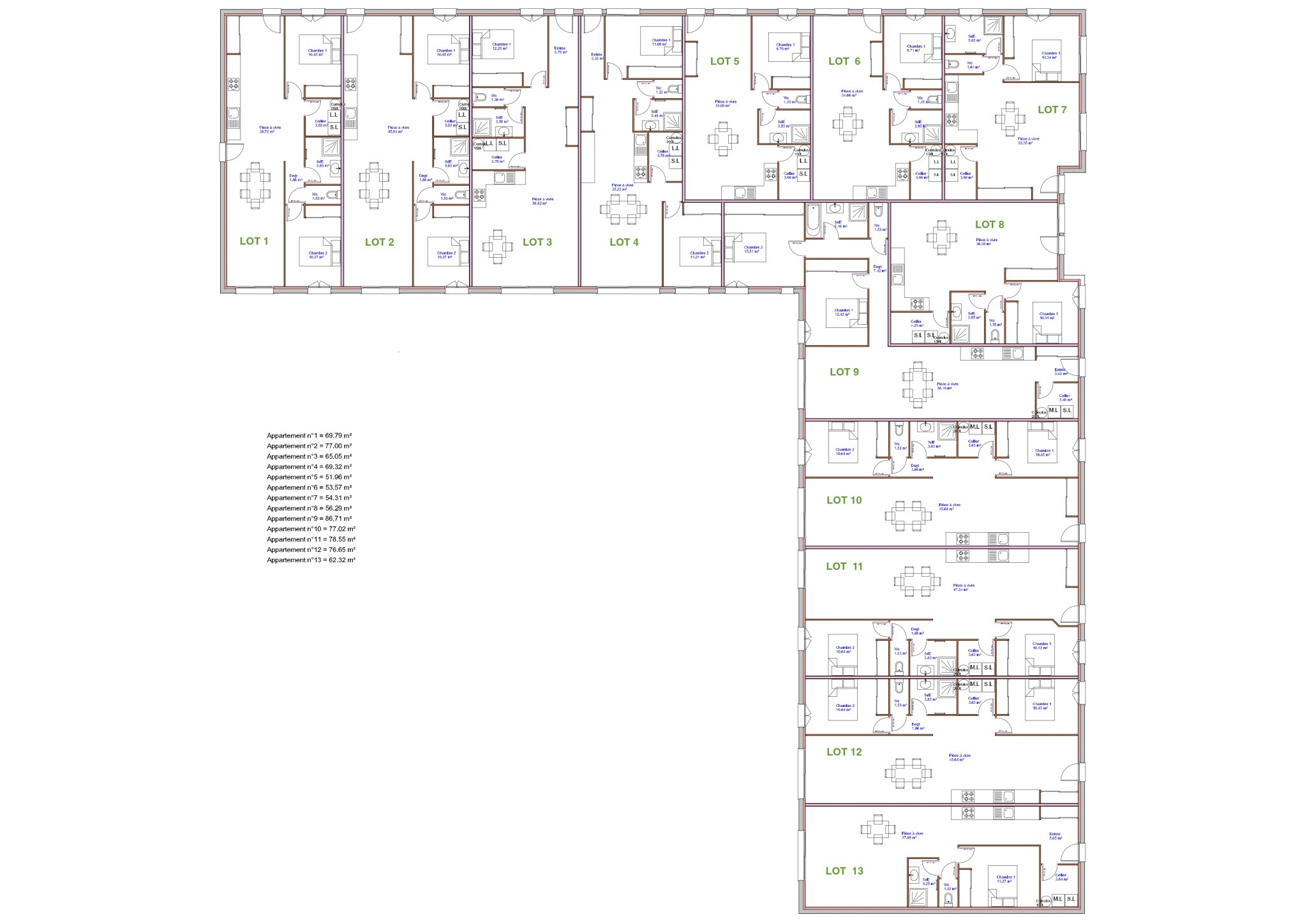 Maison à vendre à Medis, 70,38 m², 3 pièces – photo 2 sur 4