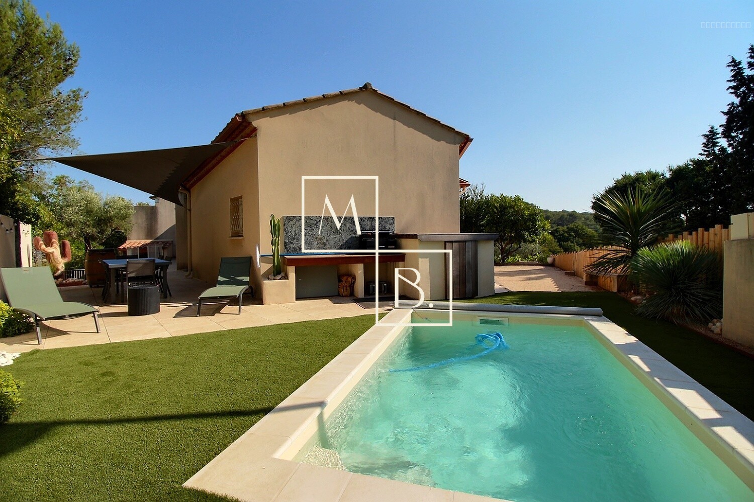 MURVIEL LES MONTPELLIER (34570), Maison 5 pièces de 128 m2 avec 3 chambres, jardin, piscine et garage. — photo 9