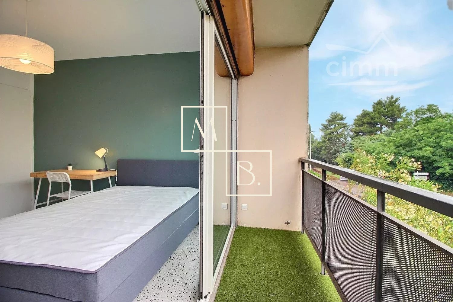 Chambre en COLOCATION TOUT INCLUS Alco - T5 meublé 100m2 Balcons + Parking — photo 4