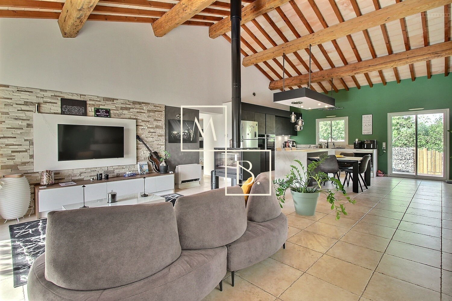 MURVIEL LES MONTPELLIER (34570), Maison 5 pièces de 128 m2 avec 3 chambres, jardin, piscine et garage. — photo 3