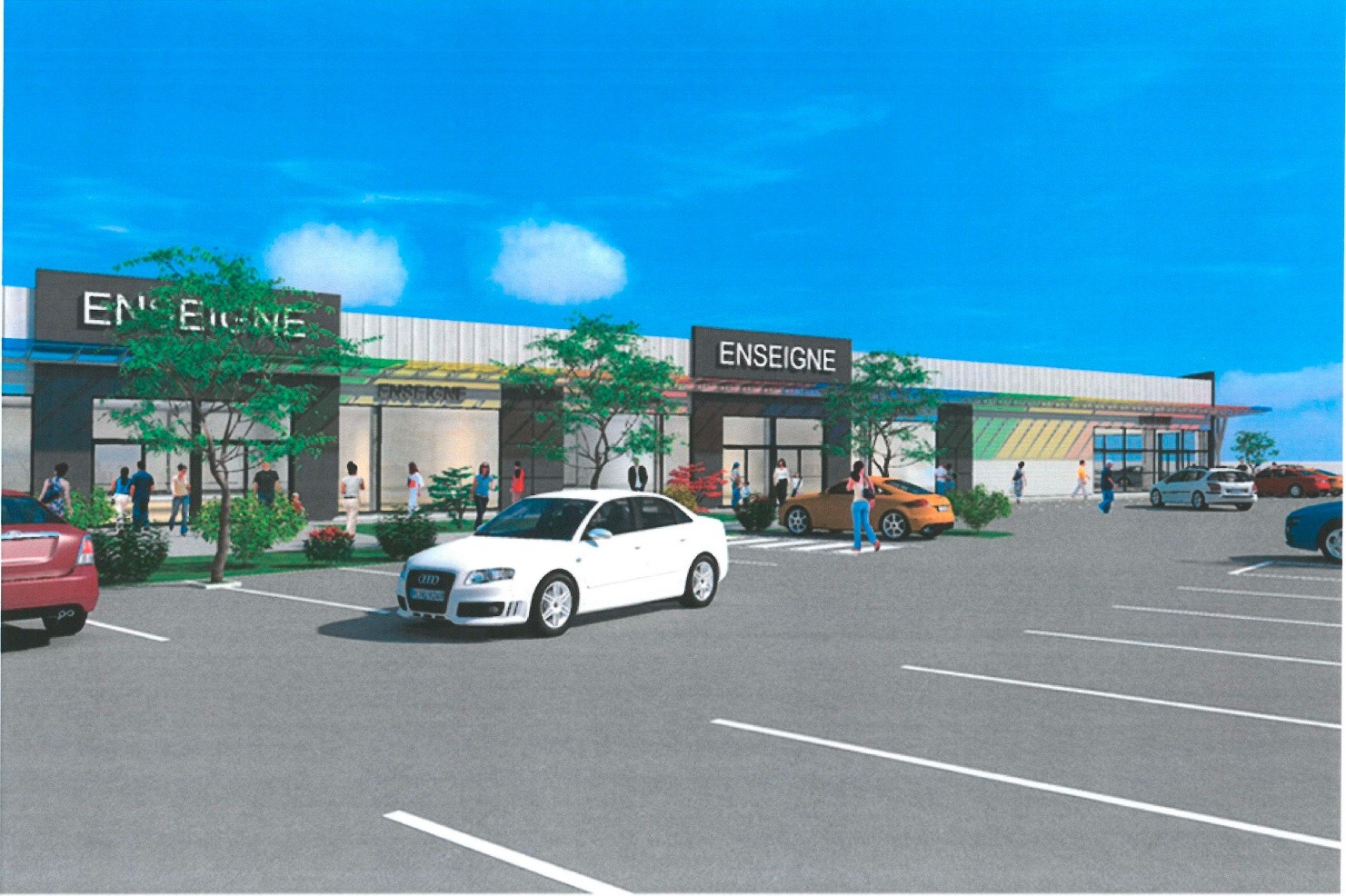 BELFORT , PROCHE AUTOROUTE SITUE A COTE SUPERMARCHE , PROJET NEUF - RETAIL- 1530M2 — photo 7