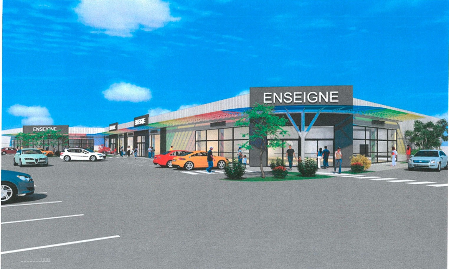 BELFORT , PROCHE AUTOROUTE SITUE A COTE SUPERMARCHE , PROJET NEUF - RETAIL- 1530M2 — photo 8