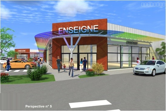 BELFORT , PROCHE AUTOROUTE SITUE A COTE SUPERMARCHE , PROJET NEUF - RETAIL- 1530M2 — photo 5